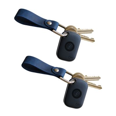 Picture of TILE PRO + FULL GRAIN LEATHER KEYRING FOB X2