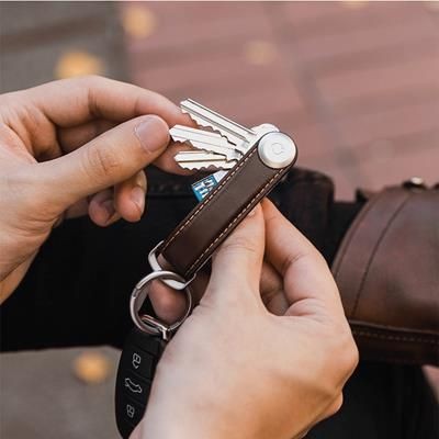 Picture of ORBITKEY SILVER HARDWARE SLIM KEY ORGANIZER.