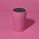 Picture of CIRCULAR REUSABLE CUP MADE FROM RECYCLED BUBBLE GUM 8OZ in Candy Pink