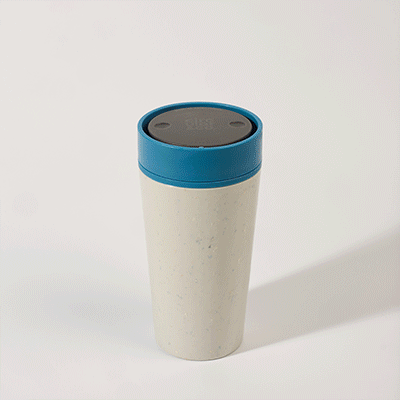 Picture of CIRCULAR CUP 12OZ in Chalk & Pacific Blue