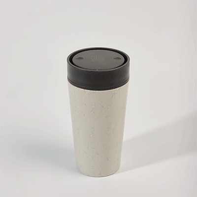 Picture of CIRCULAR CUP 12OZ in Chalk & Storm Grey.