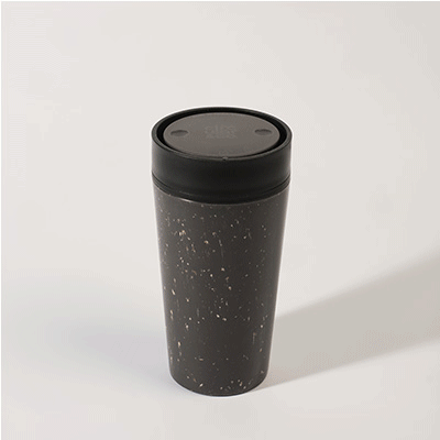 Picture of CIRCULAR CUP 12 OZ in Grey & Ink Black
