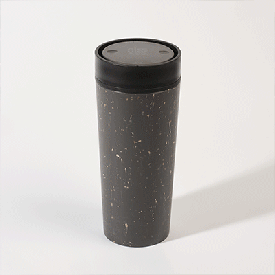 Picture of CIRCULAR CUP 16 OZ in Grey & Ink Black.
