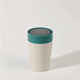 Picture of CIRCULAR CUP 8OZ in Chalk & Aquamarine