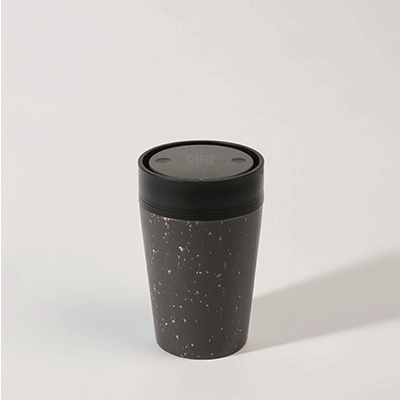 Picture of CIRCULAR CUP 8OZ in Grey & Ink Black.