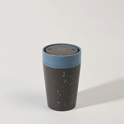 Picture of CIRCULAR CUP 8OZ in Grey & Rockpool Blue