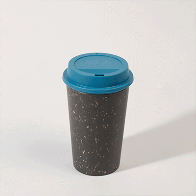 Picture of CIRCULAR CUP NOW 12OZ in Grey & Pacific Blue.