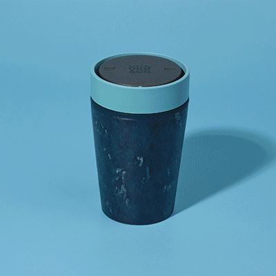 Picture of ROUND RESUABLE CUP MADE FROM RECYCLED FABRIC 8OZ in Dusk Pink
