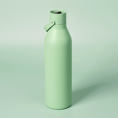 Picture of ROUND 1000L RECYCLED STAINLESS STEEL METAL WATER BOTTLE