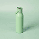 Picture of CIRCULAR 500 ML RECYCLED STAINLESS STEEL METAL WATER BOTTLE UNCOATED FINISH