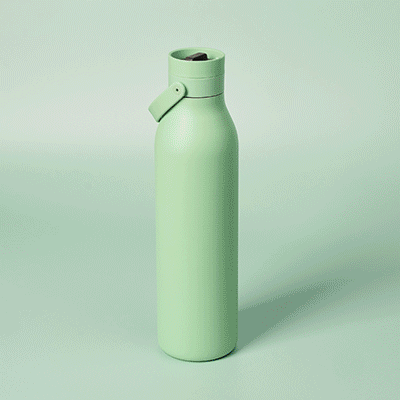 Picture of ROUND 750 ML RECYCLED STAINLESS STEEL METAL WATER BOTTLE