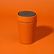 Picture of CIRCULAR RECYCLED STAINLESS STEEL METAL 8OZ REUSABLE CUP BLACK