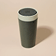 Picture of CIRCULAR REUSABLE CUP MADE FROM MARINE TRACEABLE PLASTIC 12OZ ECRU