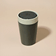 Picture of CIRCULAR REUSABLE CUP MADE FROM MARINE TRACEABLE PLASTIC 8OZ ECRU