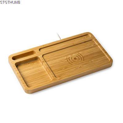 Picture of CORE NATURAL BAMBOO CORDLESS CHARGER.