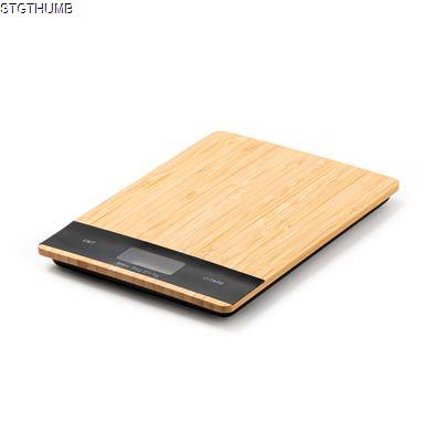 Picture of RABIL DIGITAL KITCHEN SCALE with Natural Bamboo Front Shell.