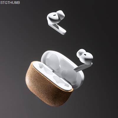 Picture of FOLK CORDLESS EARBUDS in Recycled Abs & Natural Cork