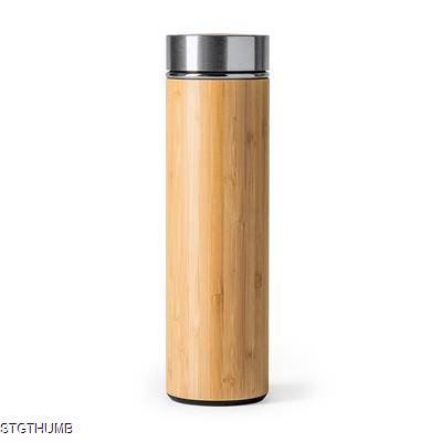 Picture of KINATA 500ML 304 STAINLESS STEEL METAL DOUBLE-WALLED THERMOS with Extra Removable Tea Infuser.