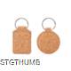 Picture of HIBIS CLASSIC NATURAL CORK KEYRING with Metal Ring