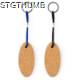Picture of YATE OVAL FLOATING NATURAL CORK KEYRING CHAIN with Durable Polyester Rope