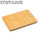 Picture of ANGUS RECTANGULAR NATURAL BAMBOO CHOPPING BOARD with Juice Rim
