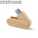 Picture of GUDAR USB MEMORY STICK with Main Structure in Natural Bamboo
