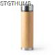 Picture of CEDRO 480ML DOUBLE-WALLED THERMOS in 304 Stainless Steel Metal & Natural Bamboo with Infuser