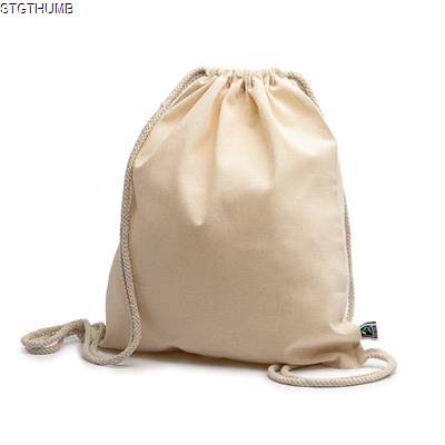 Picture of BARONE DRAWSTRING BAG in 100% Fairtrade Cotton.