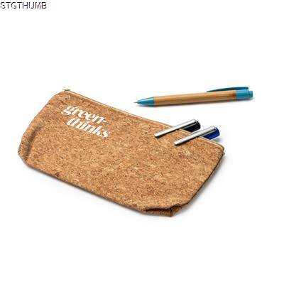 Picture of VESPULA NATURAL CORK CASE with Polyester Inner Lining & Zip.