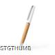 Picture of ALTON TWIST BALL PEN with Body in Natural Cork & Steel