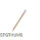Picture of MATA MINI WOOD PENCIL in Natural Finish with Rubber