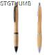 Picture of SAGANO BALL PEN in Bamboo with Push Button