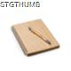 Picture of GALA A5 BAMBOO NOTE BOOK AND PEN SET