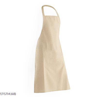 Picture of OLIVER APRON in 100% Organic Cotton with Front Pocket.