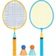 Picture of SPORTS CHILDRENS BADMINTON RACKET SET OVERSIZED RACQUET HEAD