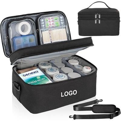 Picture of TWO LAYER MEDICINE STORAGE BAG with Two Portable Bags