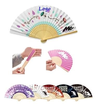 Picture of ECO BAMBOO FOLDING PAPER FAN.