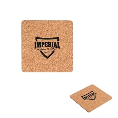 Picture of SQUARE CORK COASTER 95X95X3MM.