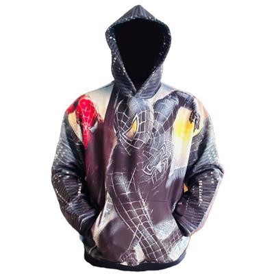 Picture of ULTRA-COLOUR ALL OVER PRINTED ECO-FRIENDLY RECYCLED SWEATSHIRT HOODED HOODY