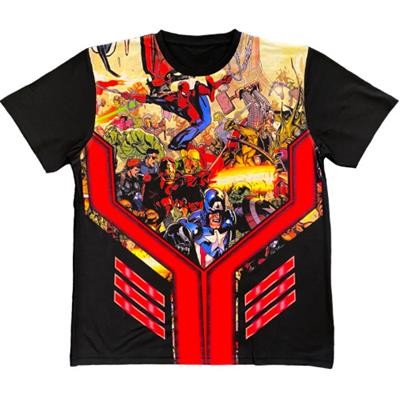 Picture of FULL COLOUR PANEL PRINT TEE SHIRT