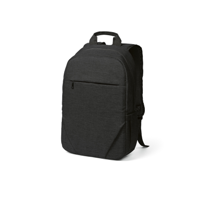 Picture of VILNIUS BACKPACK RUCKSACK in Black.