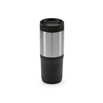 Picture of ORANGE TRAVEL CUP in Black.