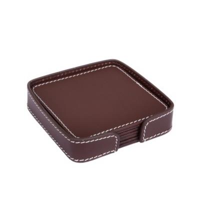 Picture of COASTERS - SQUARE - BONDED LEATHER