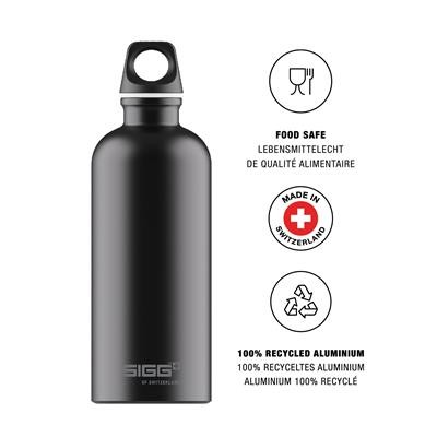 Picture of TRAVELLER BOTTLE 0,6L BLACK TOUCH.