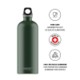 Picture of SIGG TRAVELLER BOTTLE 1L LEAF GREEN TOUCH