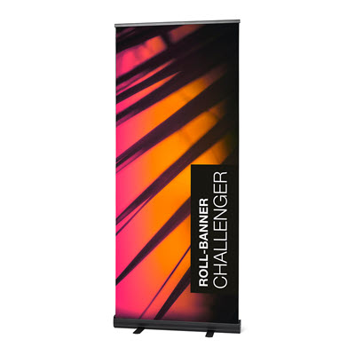 Picture of ROLL-BANNER CHALLENGER BLACK 80 X 200 CM