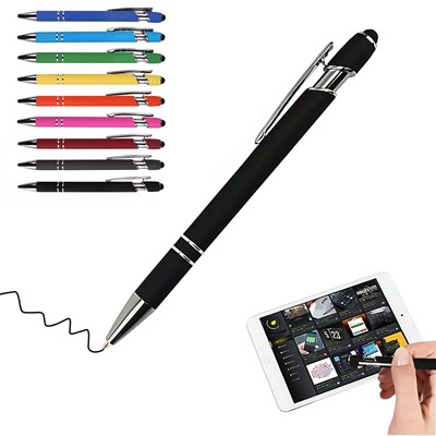 Picture of RUBBER ALUMINUM BALL PEN PEN with Stylus Tip