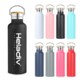 Picture of 600ML THERMAL INSULATED STAINLESS STEEL METAL WATER BOTTLE with Bamboo Lid
