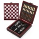 CHESS SET GIFT W & WINE ACCESSORIES image 2
