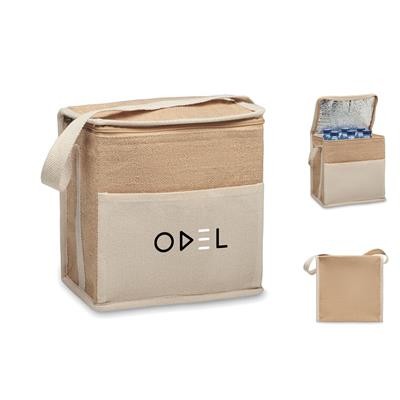 Picture of 3L JUTE AND CANVAS COOLER BAG